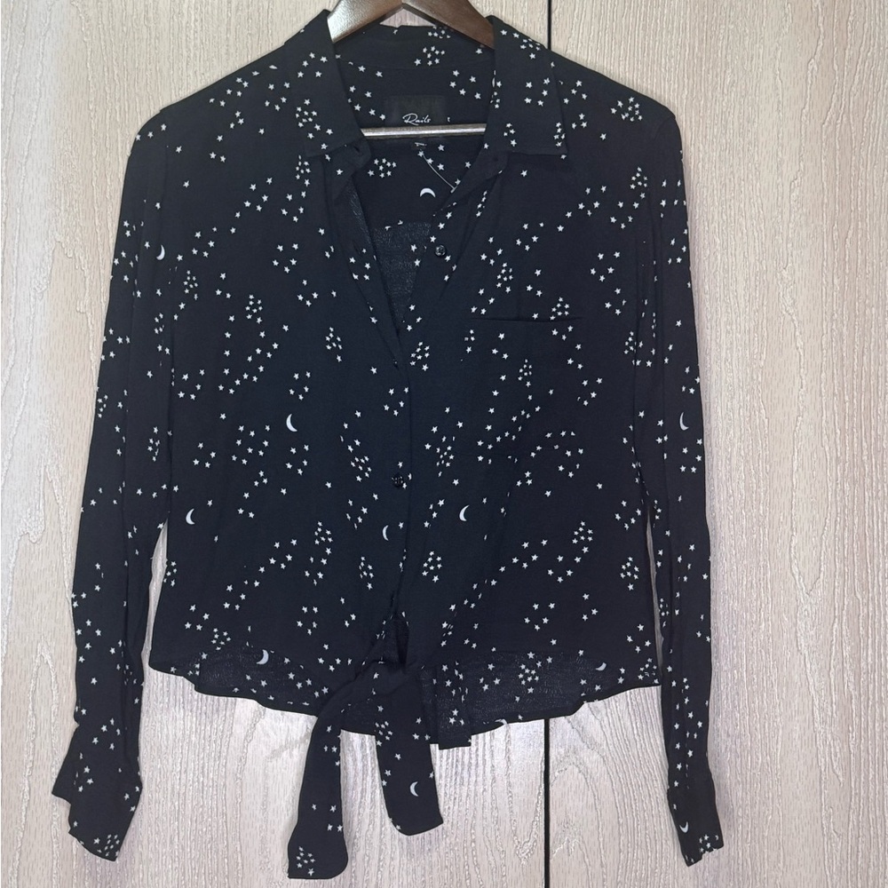 Rails Val Galaxy Black Patterned Women's Top